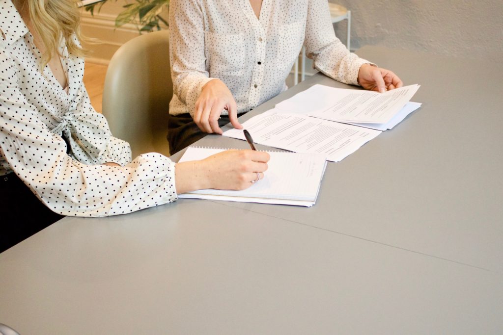 Woman Signing Contract