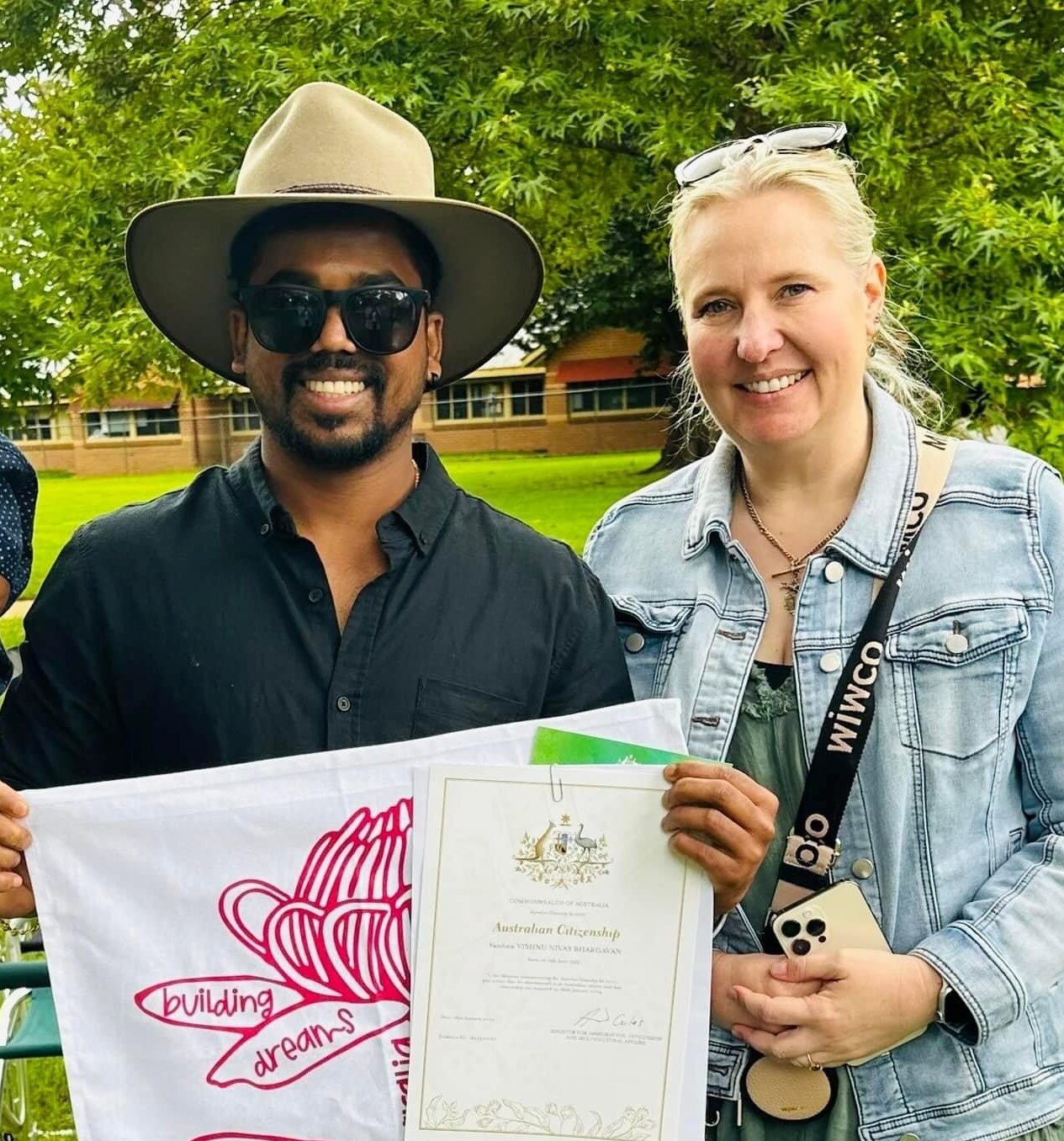 international client receiving his australian citizenship